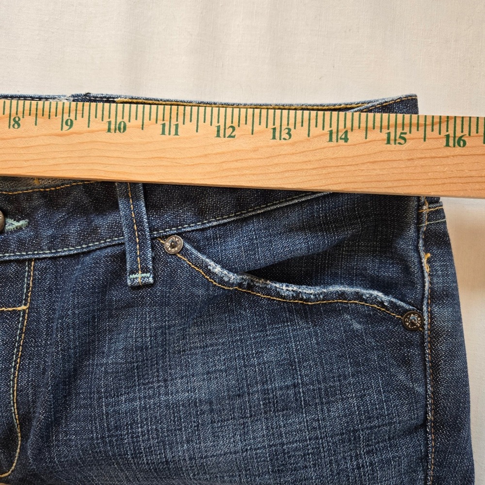 Agave La Mariposa Blue Moon Wash Classic Straight Leg Womens 31 Denim Jeans - Picture 7 of 9